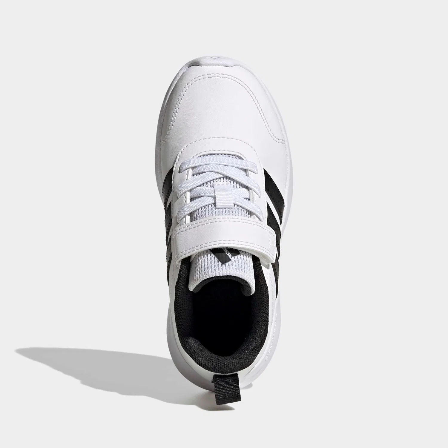 Детские спортивные кроссовки с липучкой Adidas Sportswear, Cloud White/Core Black/Ftwr White — фото 4