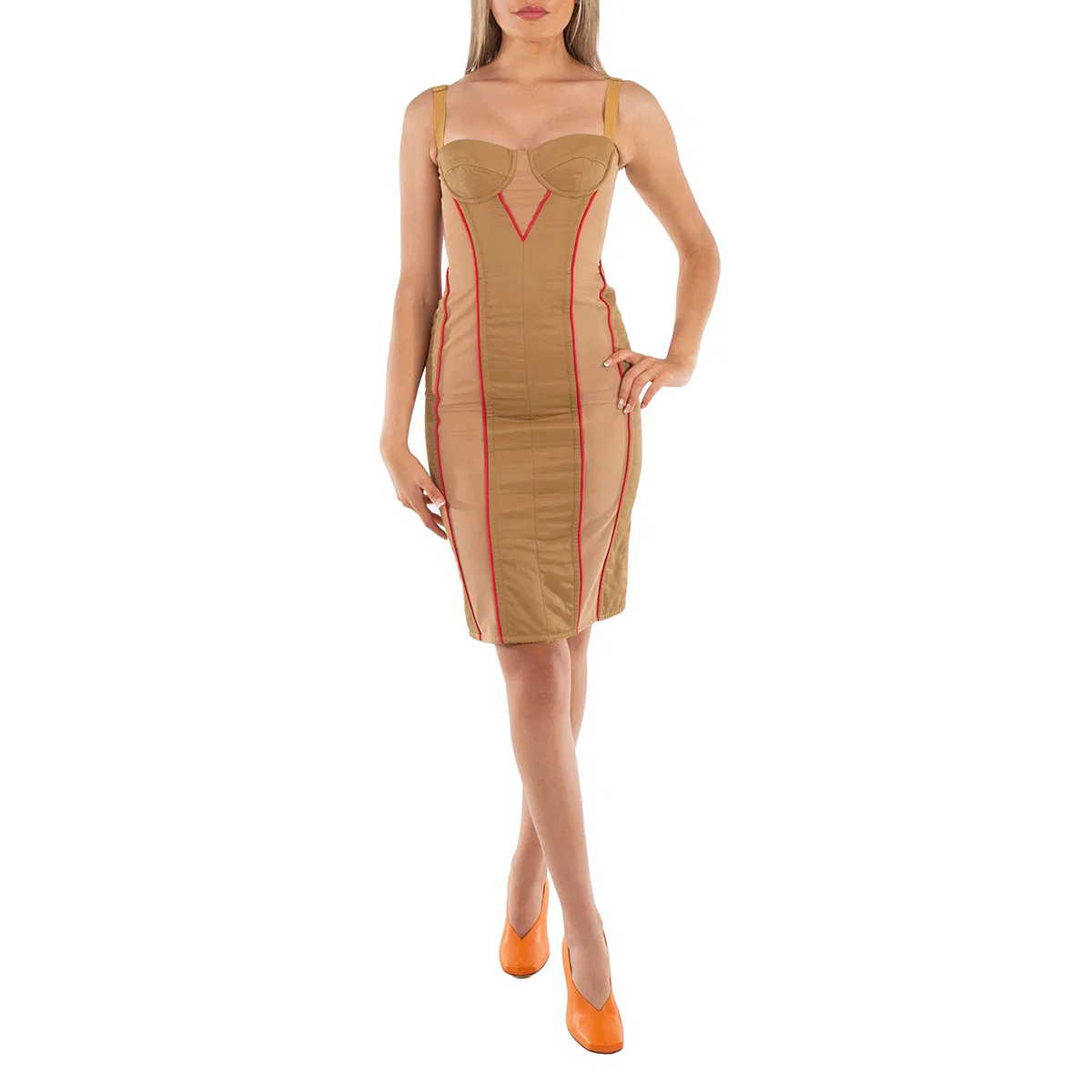 Платье-корсет мини Alanis Burberry, Camel