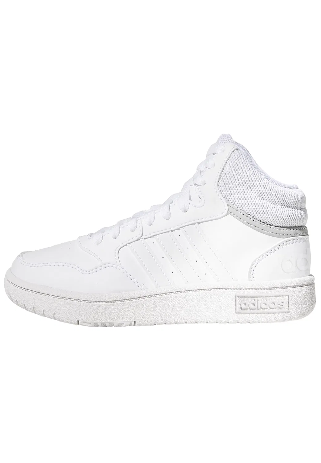 Детские кроссовки для мальчиков и девочек Hoops Mid Adidas, Cloud White Cloud White Grey Two