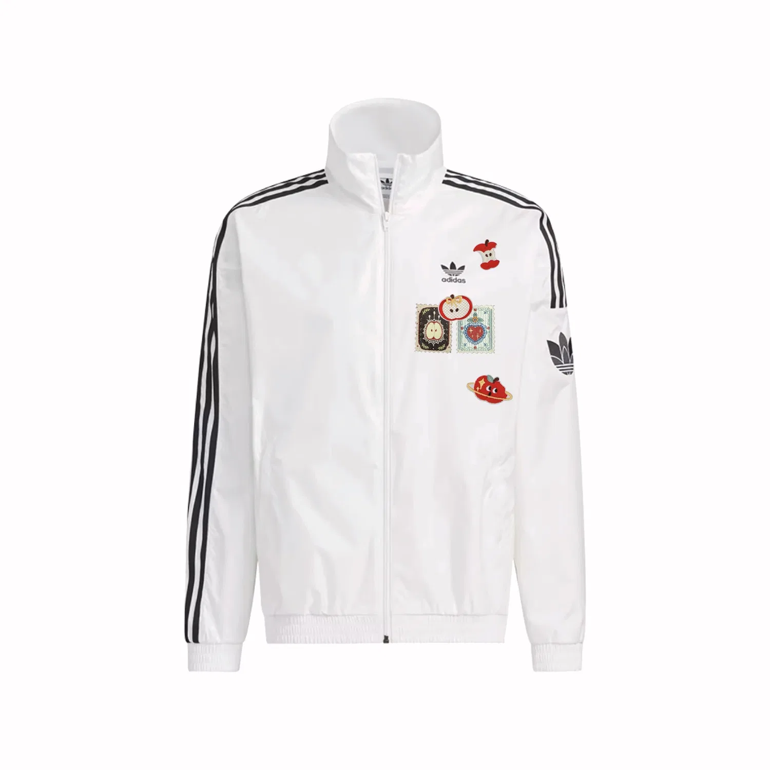 Куртка с высоким воротником, свободного кроя, Adidas Originals, White
