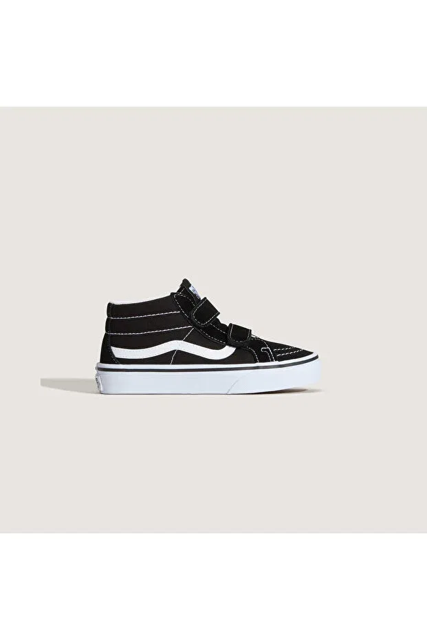 Детские кроссовки для девочек на липучке Sk-8 Mid Reissue Vans, Черный