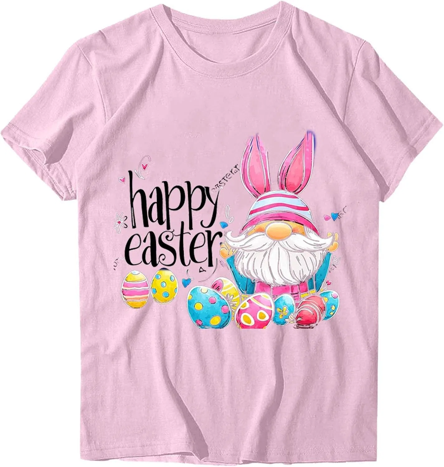 Женская футболка с пасхальным принтом Funny Easter, Pink