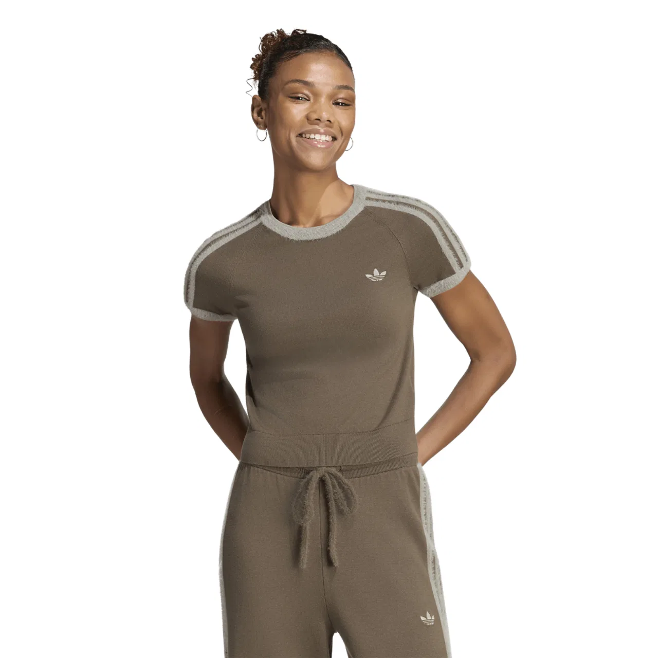 Женская вязаная футболка Originals Adidas, Branch/Silver Pebble