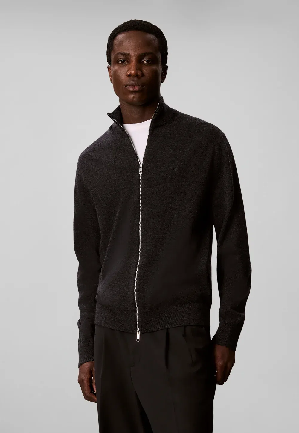 Кардиган на молнии по всей длине Calvin Klein, Gunmetal