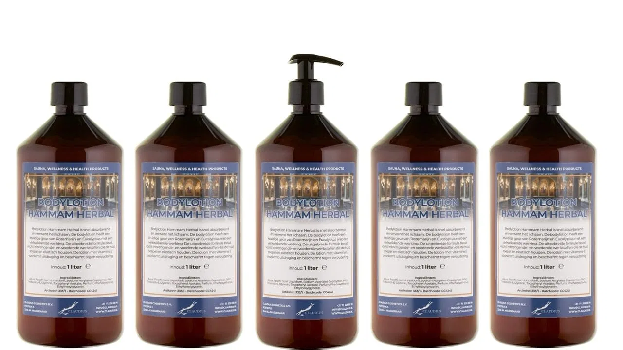 Лосьон для тела Hammam Herbal Claudius, 5 x 1 л, Amber