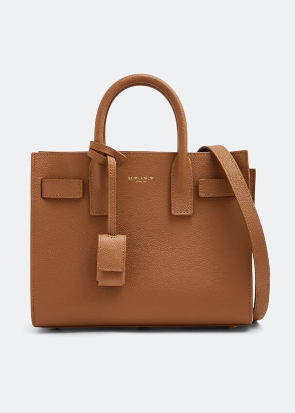 

Сумка-тоут SAINT LAURENT Nano Sac De Jour tote bag, коричневый