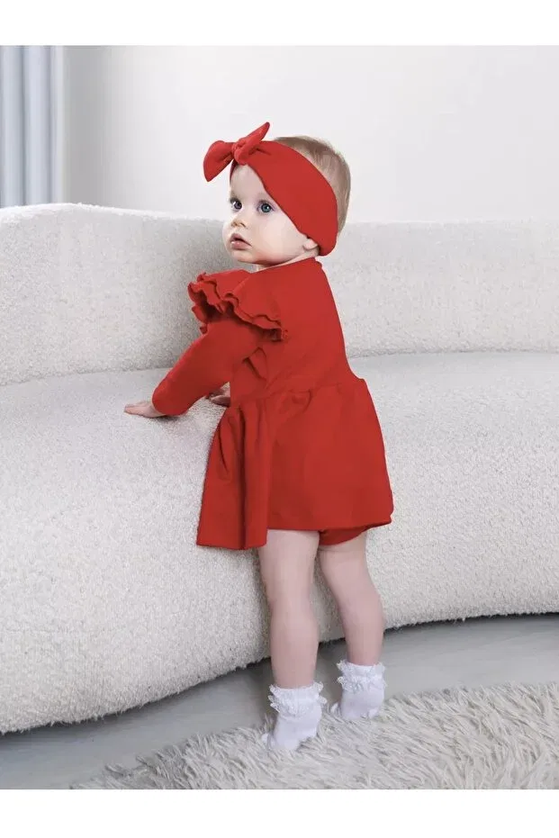 Детское платье для девочек хлопковое Otto Baby, Red