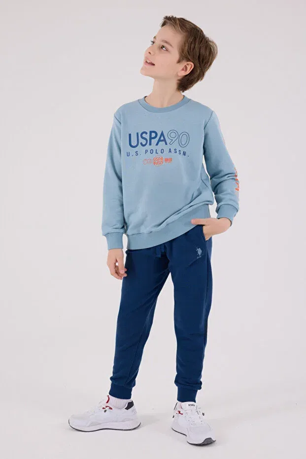Детский спортивный комплект для мальчиков с принтом U.S. Polo Assn., Green