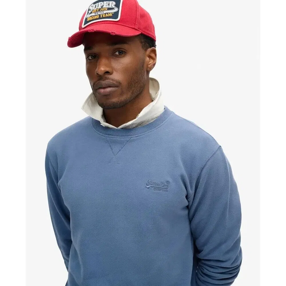 Мужской свитшот с круглым вырезом Superdry Essential, Цвет BLAU — фото 2