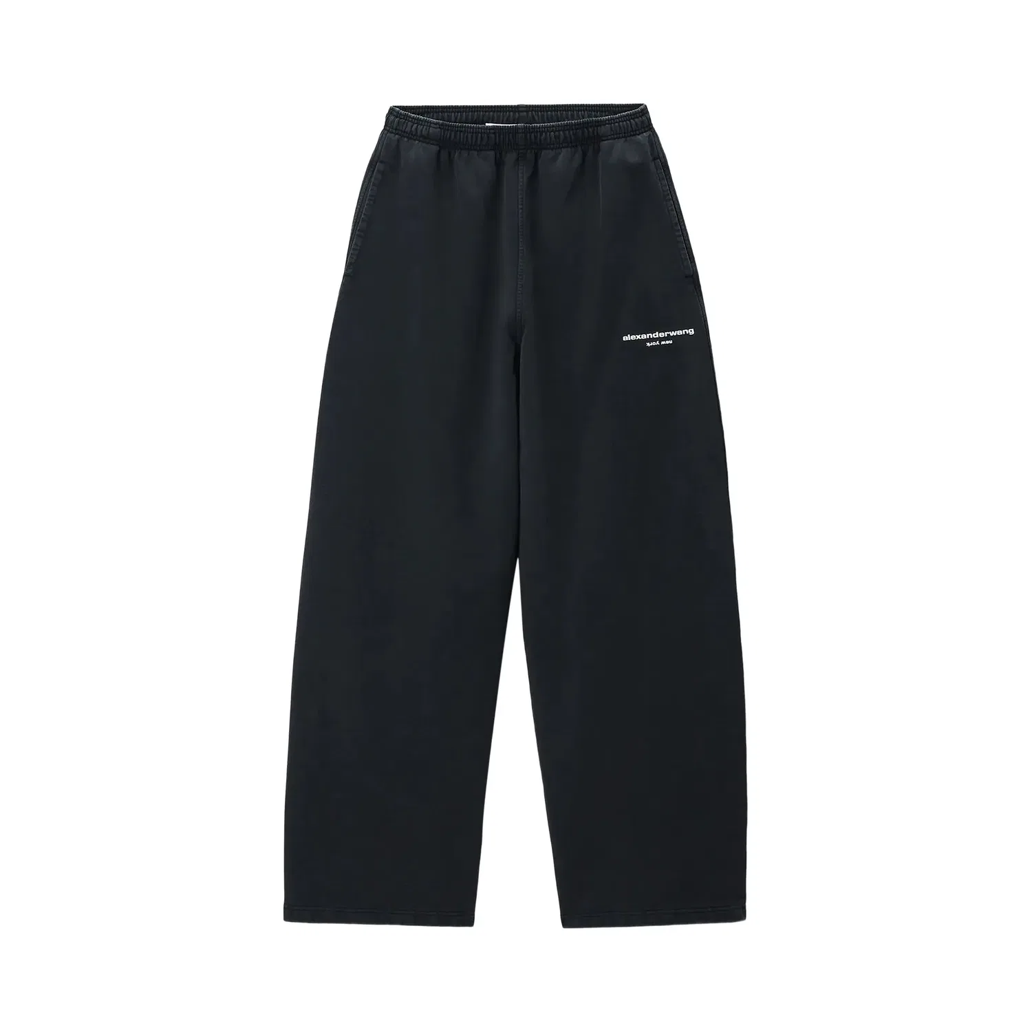 Штаны спортивные с принтом логотипа Relaxed Sweatpant Alexander Wang, Sidewalk