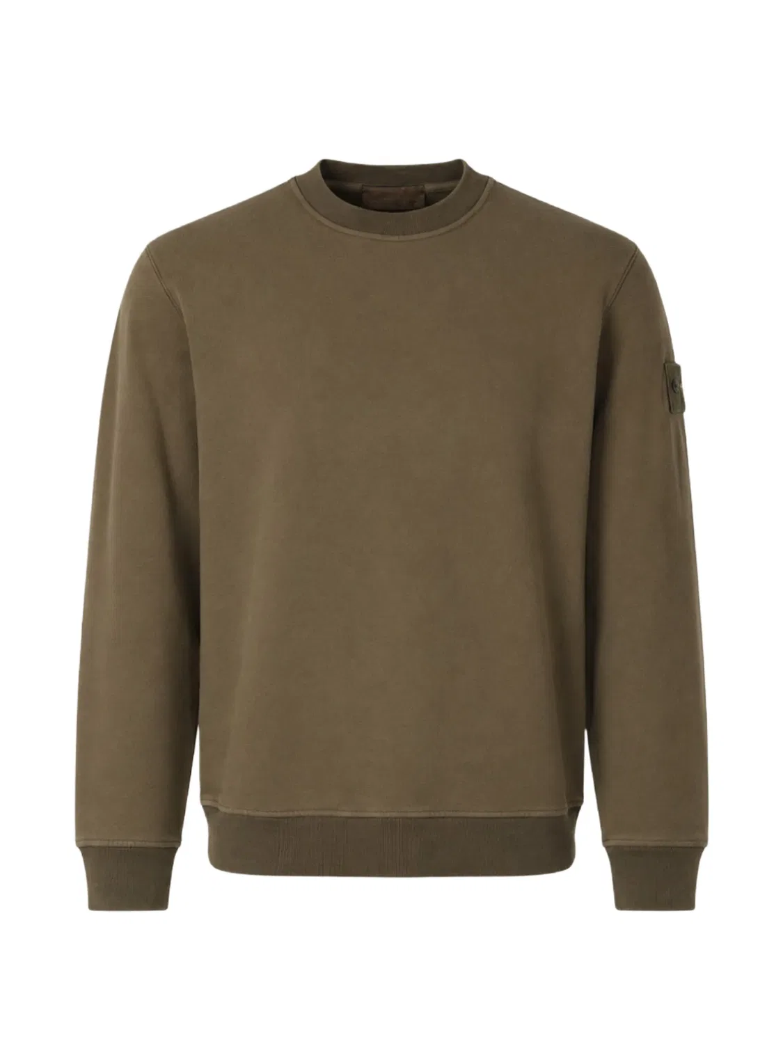 Stone Island Свитер с нашивкой-логотипом зеленый