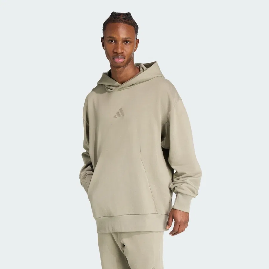 Худи из французского футера с капюшоном и вышивкой Sportswear JY5042 ALL SZN French Terry Hoodie adidas, Серебристый