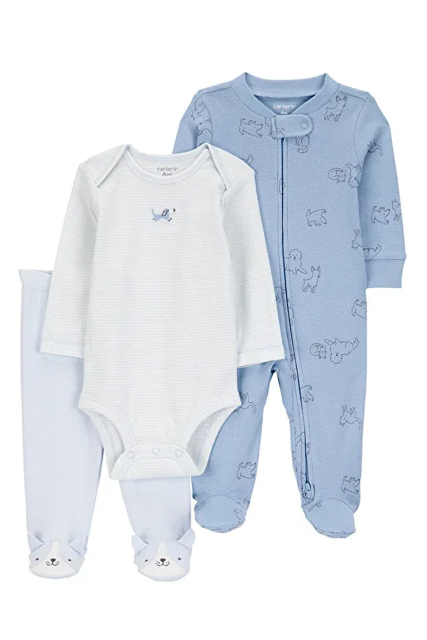Детский комбинезон для мальчиков с длинным рукавом Carter'S, Blue