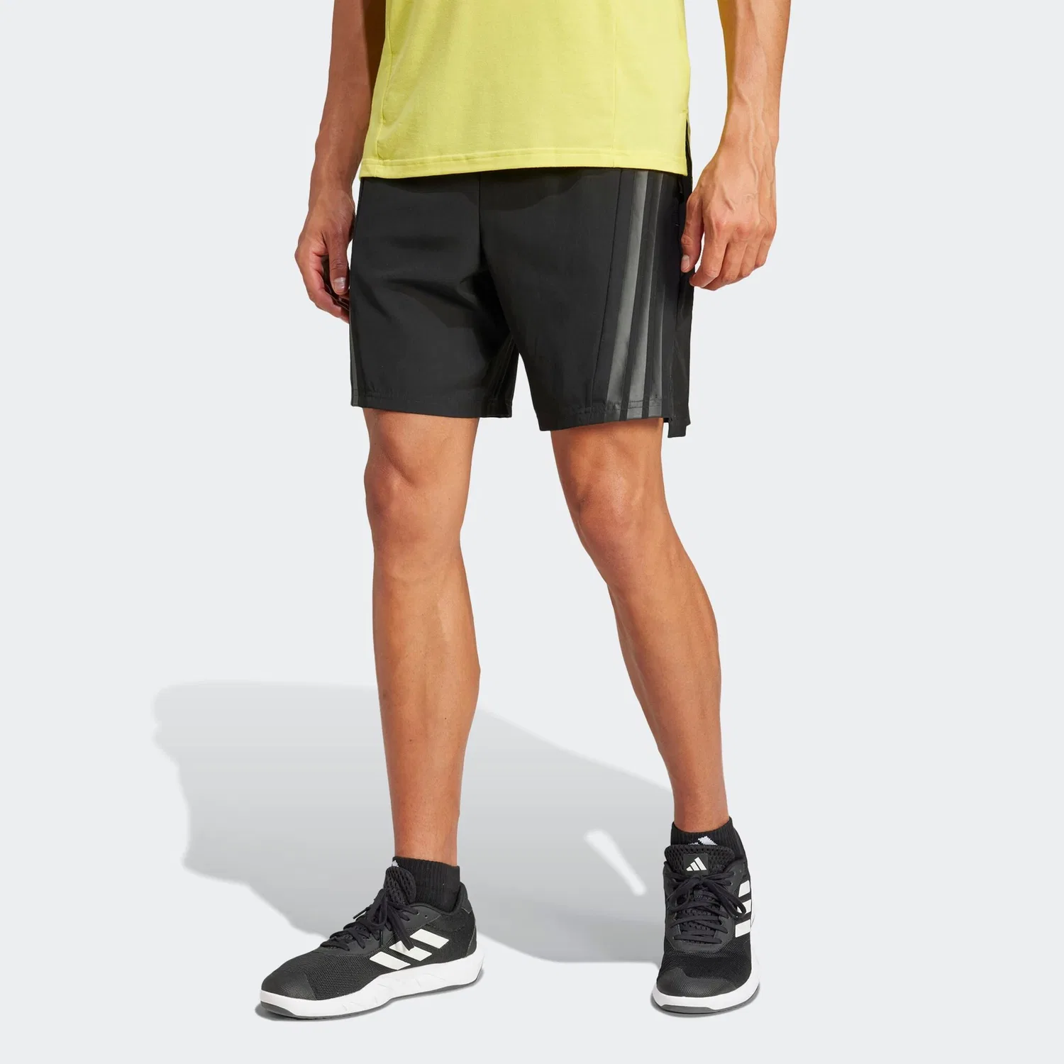 Мужские шорты с тремя полосками Adidas Performance, Black