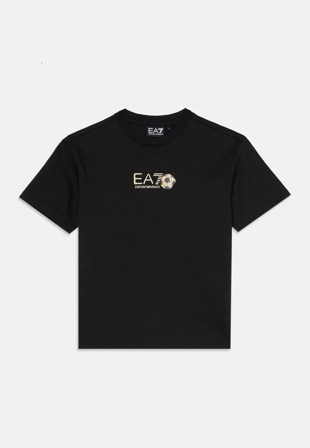 Футболка унисекс с принтом орла и изображением поезда Ea7 Emporio Armani, Black