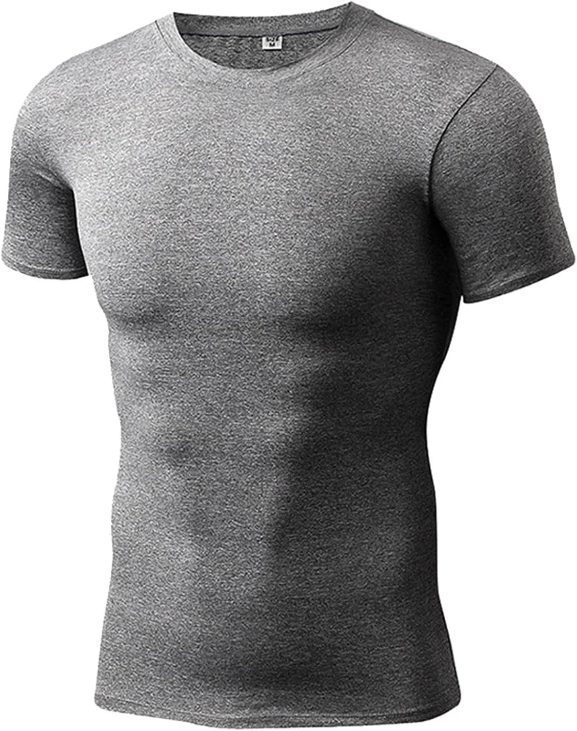 Мужская спортивная футболка slim fit для фитнеса, Red — фото 2