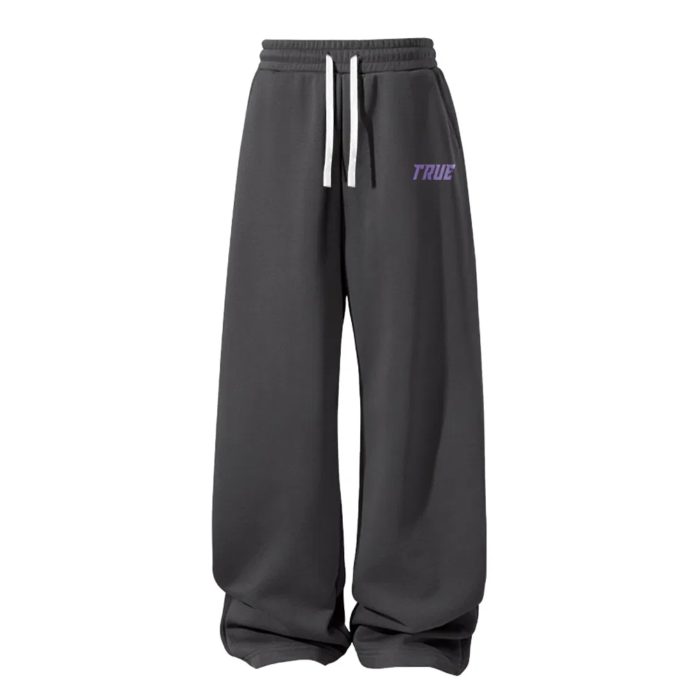 Детские повседневные брюки прямого кроя Mystic Purple Future Pants Logo MINISO, Dark Gray