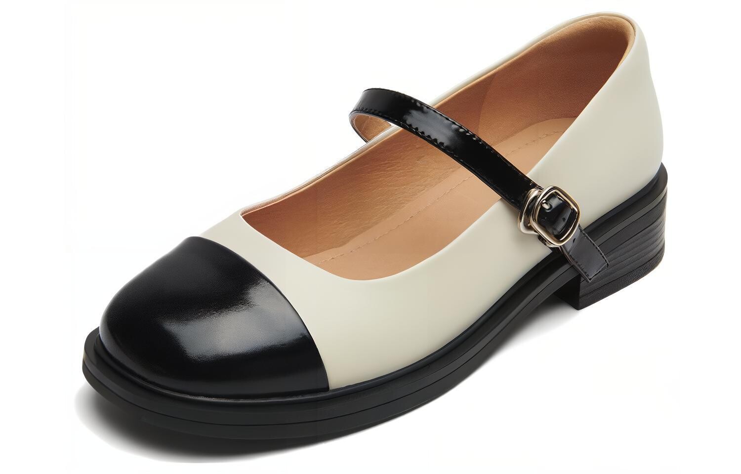 

Туфли женские на высоком каблуке Pt'Son, цвет Apricot/Black