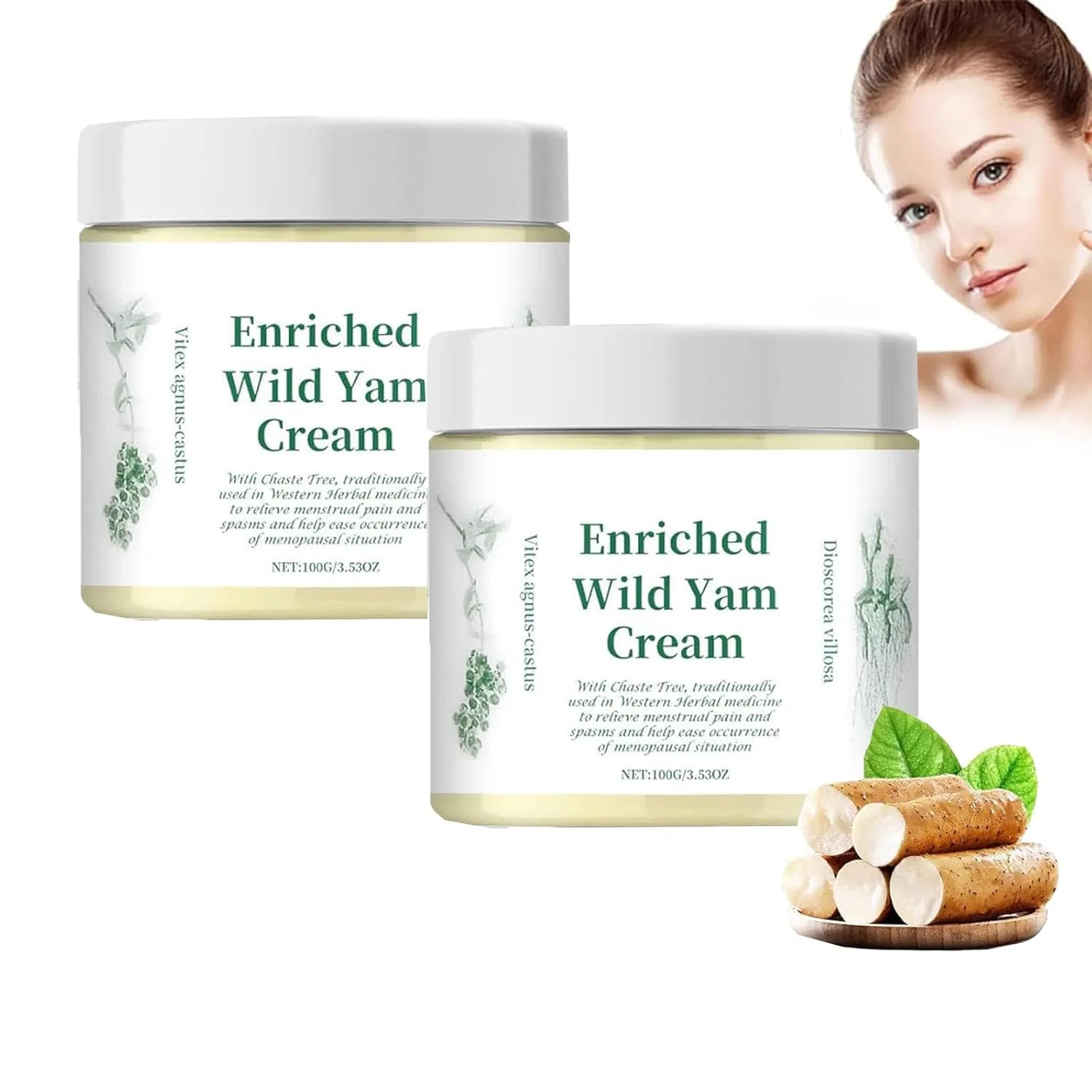 Крем Organic Wild Yam Cream, Pack of 2, 100 г Generic