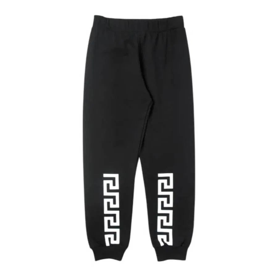 Спортивные штаны с узором Greca Young Versace, Nero/Bianco