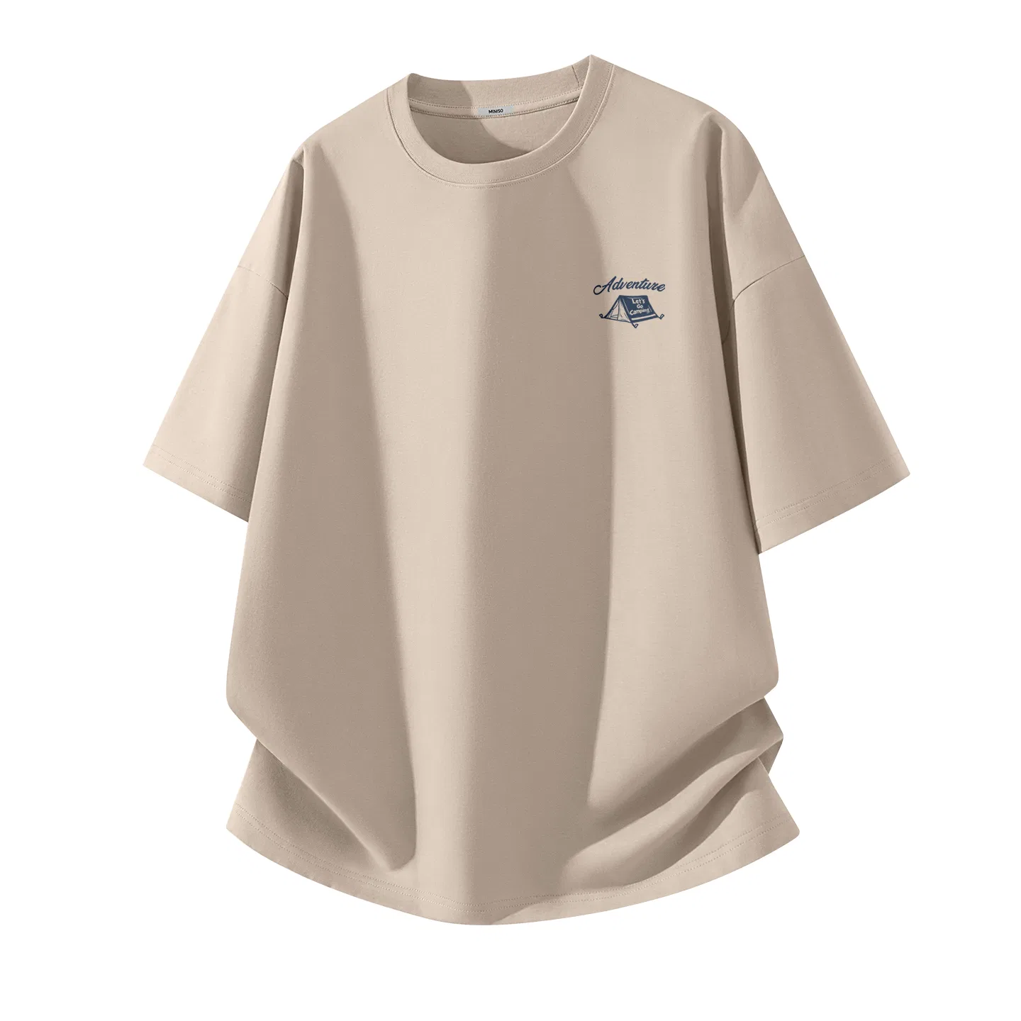 Детская футболка хлопковая Unisex MINISO, Sand