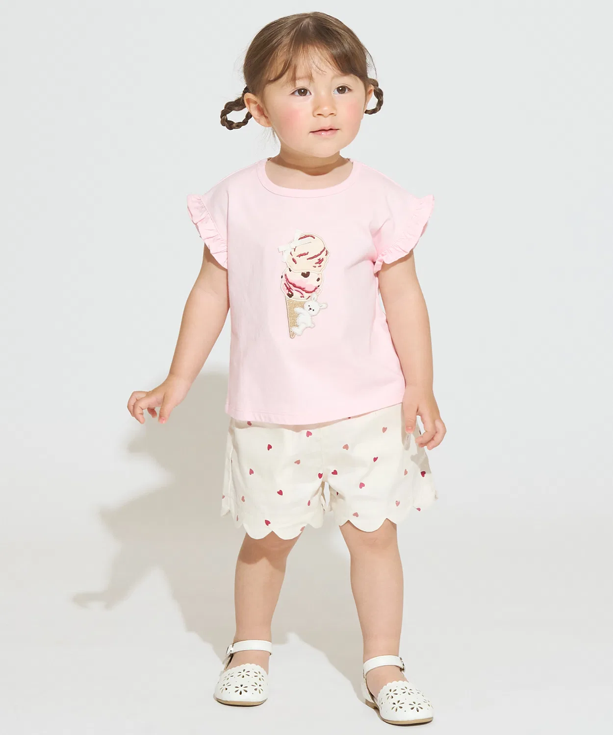Детская футболка с графическим принтом Baskin Robbins 31 Ice Cream, модель Ice Cream Friends, petit main, Light Blue — фото 4