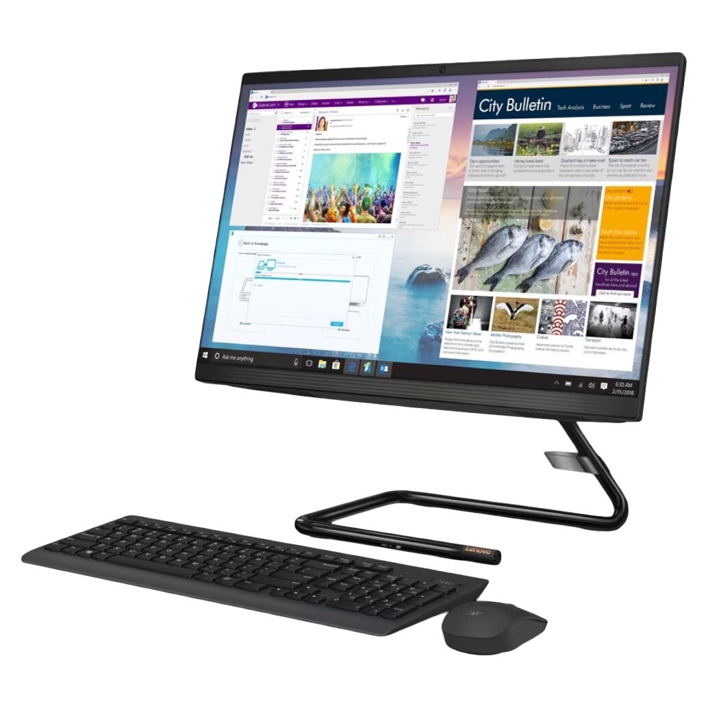 

Моноблок Lenovo IdeaCentre, 23.8″ Сенсорный, 8Гб/1.128Тб, i5 10400T, Radeon 625, черный, английская/арабская клавиатура