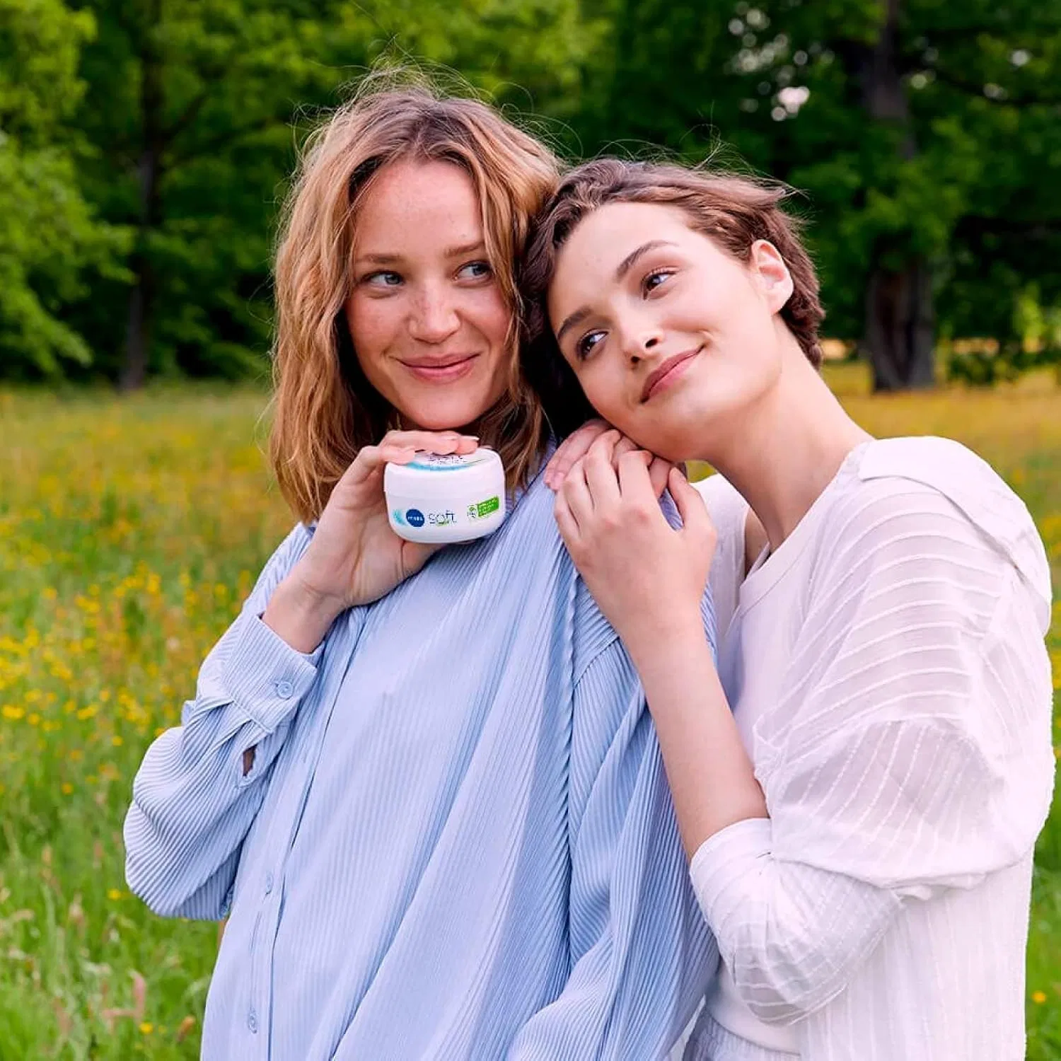 Увлажняющий крем для тела, лица и рук NIVEA Soft, с маслом жожоба и витамином E, 2×300 мл — фото 4