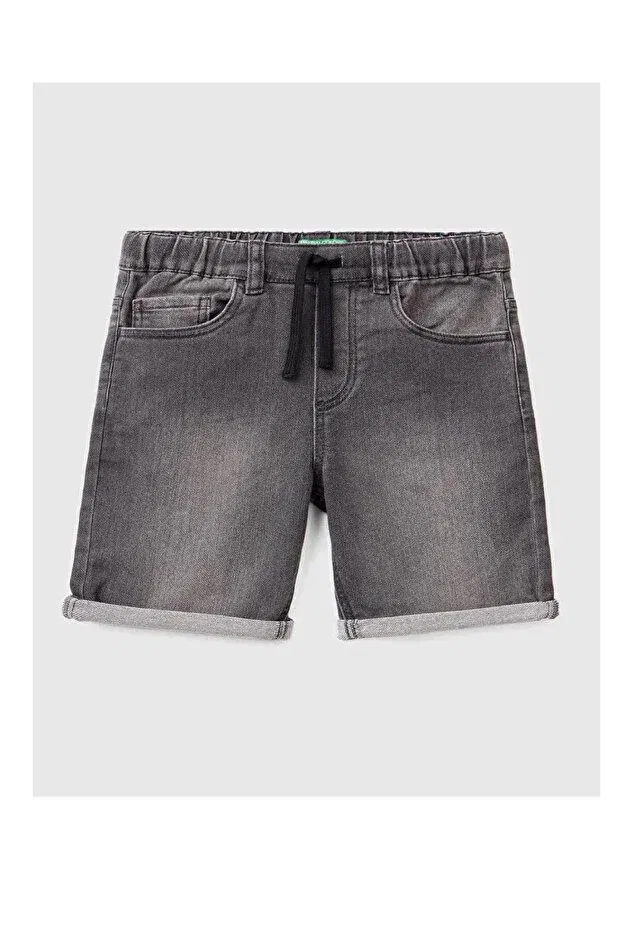 Детские шорты для мальчиков джинсовые Benetton, Gray