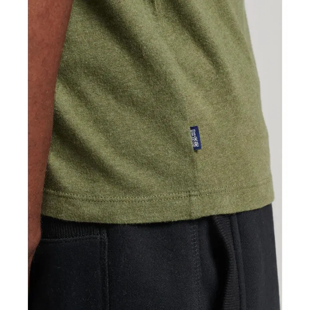 Мужская хлопковая футболка Superdry Vintage, Khaki — фото 4