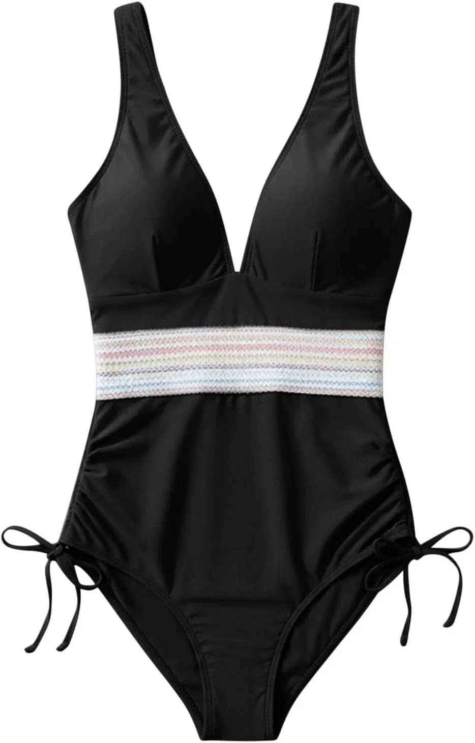 Женский слитный купальник с контролем живота Low Cut, Black — фото 4