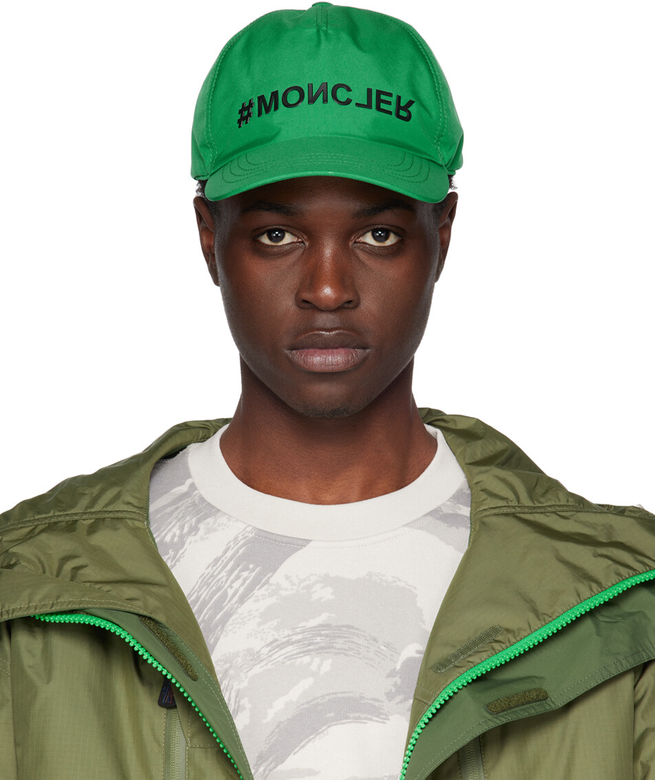 

Зеленая кепка с логотипом Moncler Grenoble