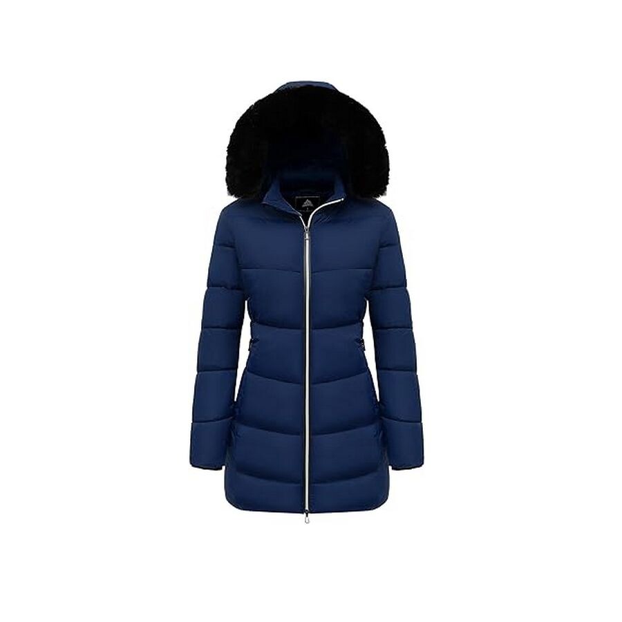 

Куртка Moerdeng Winter Windproof Thicken Hooded, темно-синий