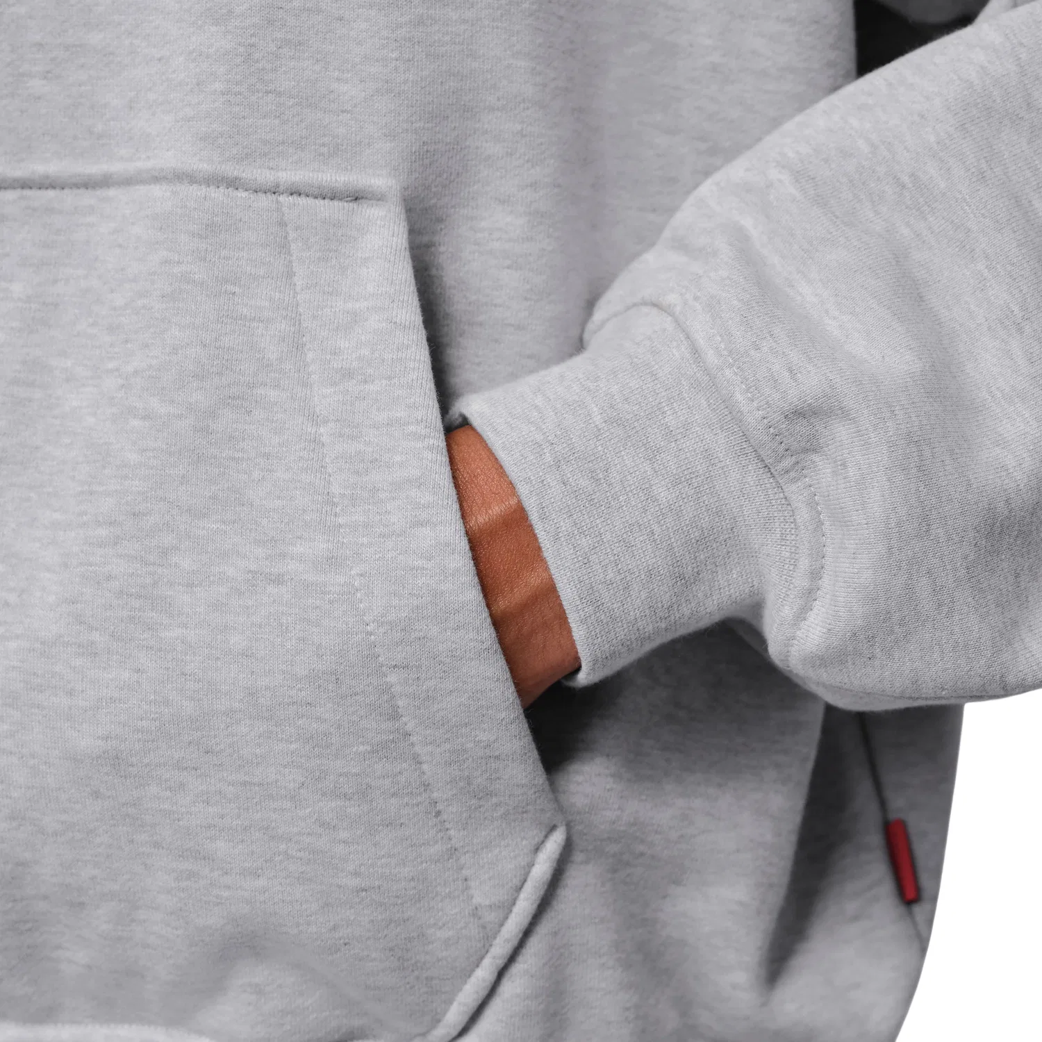 Мужское худи Oversized Jordan Flight Fleece, серый — фото 4