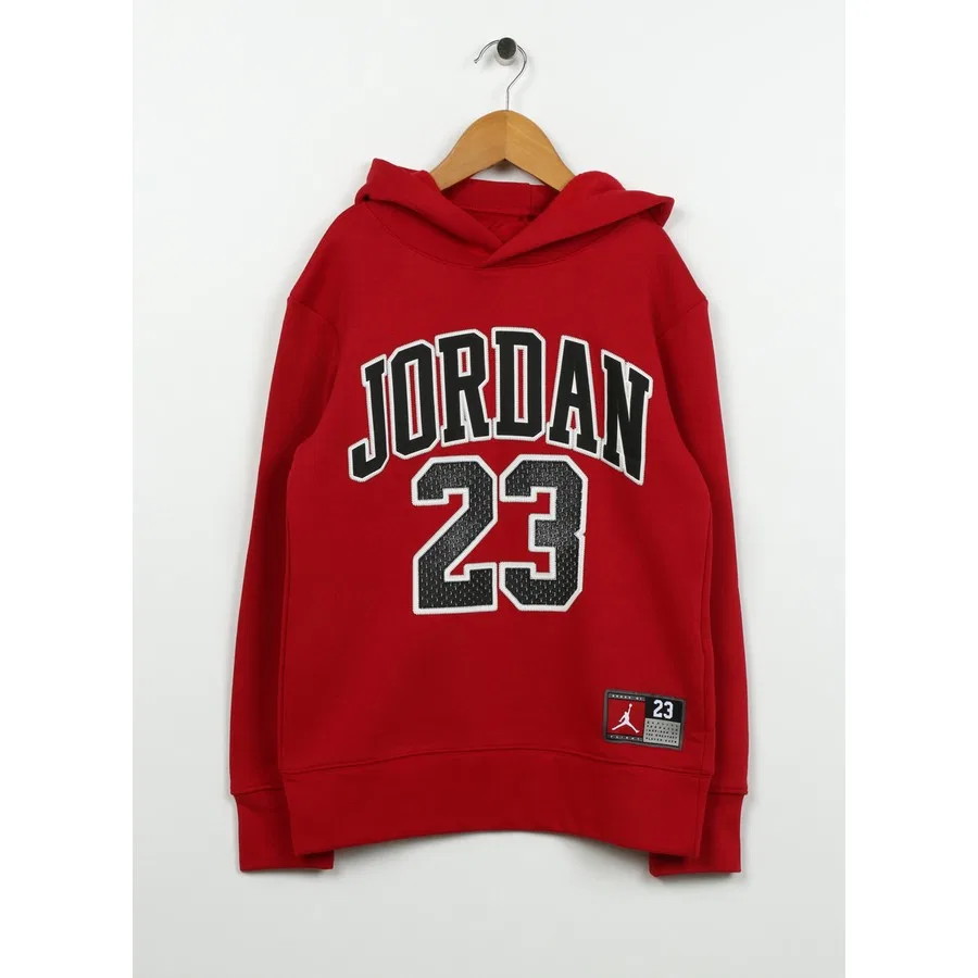 Детский свитшот с капюшоном и принтом JDB JORDAN HBR FLC PO HO Nike, Красный