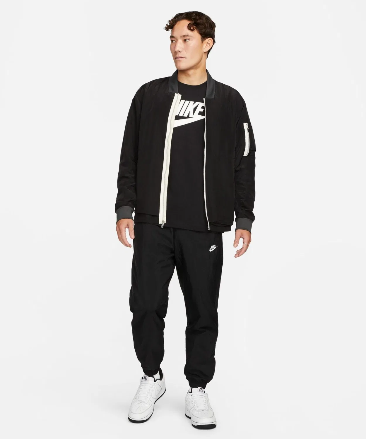 Мужская футболка с коротким рукавом хлопковая Futura Icon NIKE, Black — фото 4