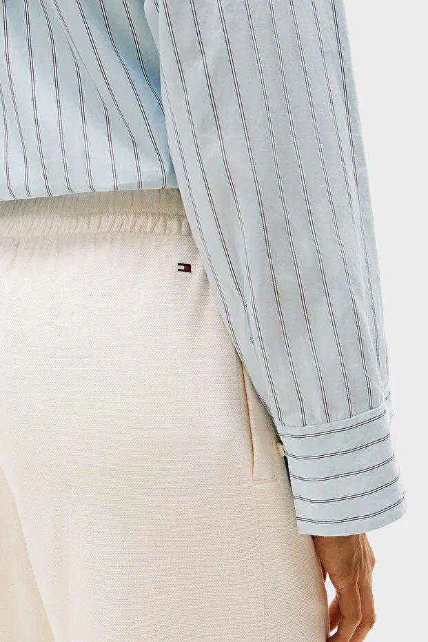 Женские брюки хлопковые Tommy Hilfiger, White — фото 3
