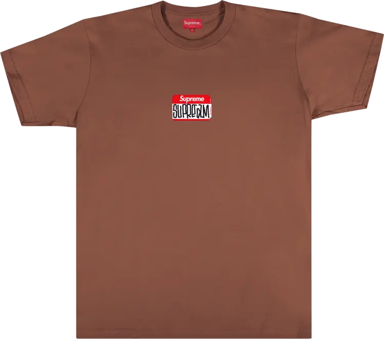 

Футболка Supreme Gonz Nametag Short-Sleeve Top 'Brown', коричневый