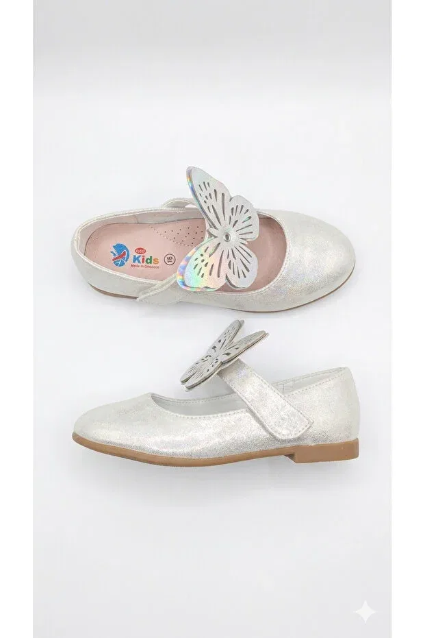 Детские балетки для девочек хлопковые с бантом Patik Bebe, Ecru — фото 3