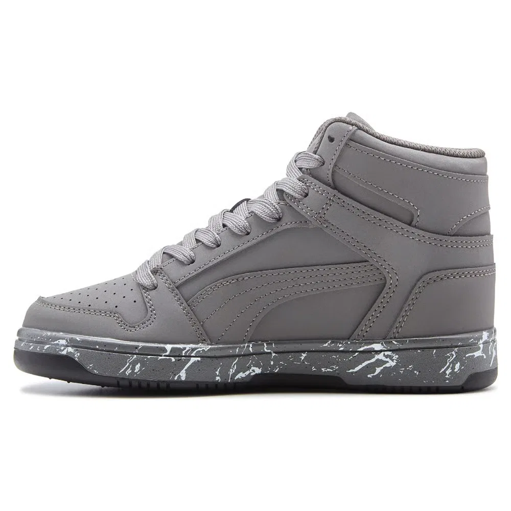 Детские высокие кроссовки Puma, Grey/Nubuck — фото 3