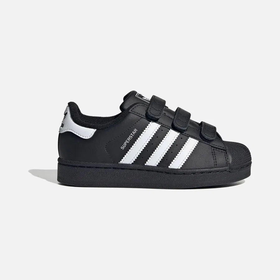 Детские спортивные кроссовки с закрытой пяткой Originals Superstar II Comfort Closure, adidas, Черный