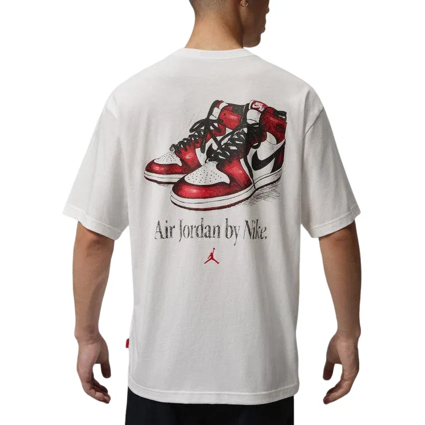 Мужская футболка хлопковая Jordan Brooklyn T-Shirt, белый — фото 2
