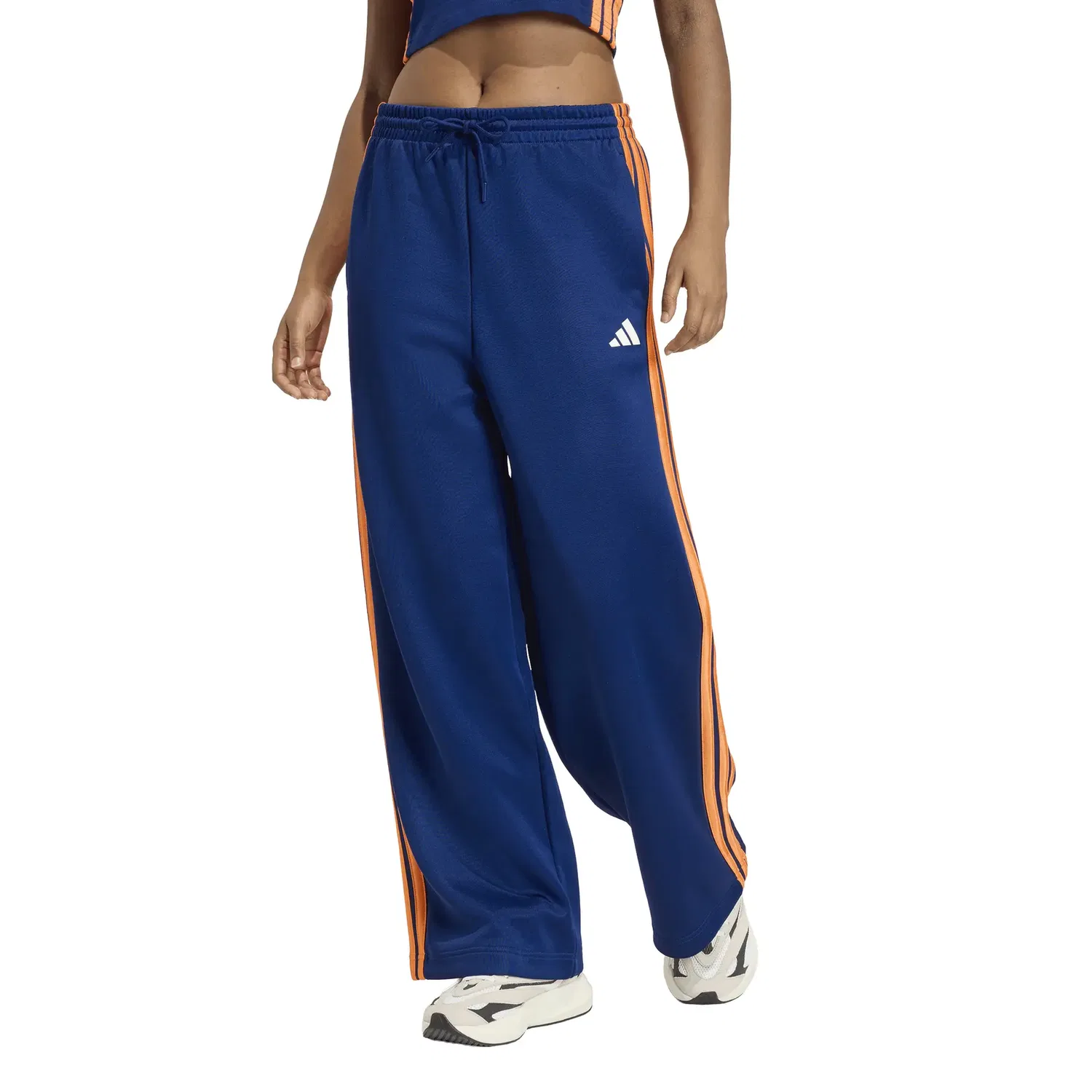Женские трикотажные спортивные штаны Adidas, Blue — фото 3