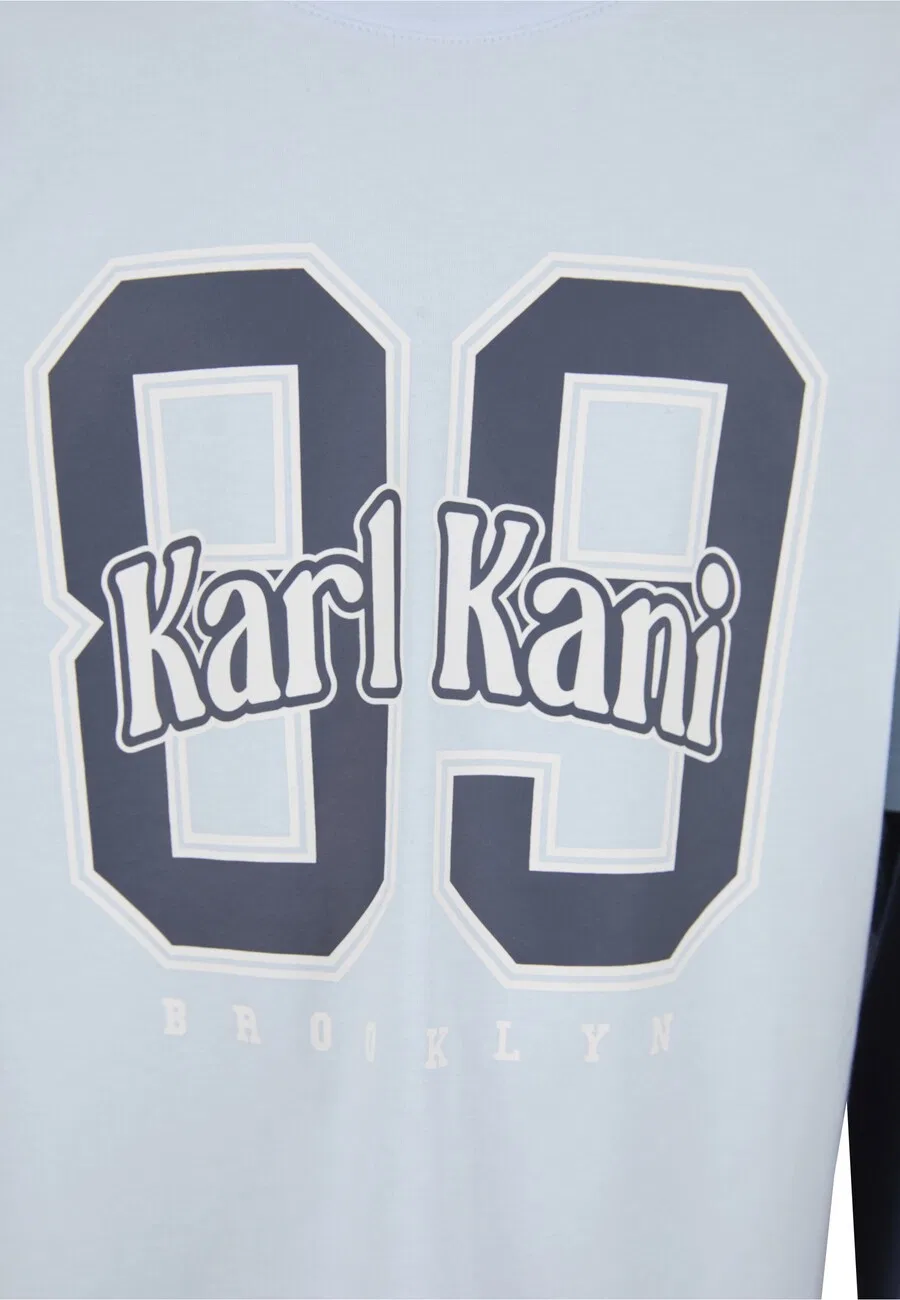 Топ Karl Kani 'Serif 89' темно-синего и светло-голубого цвета — фото 3