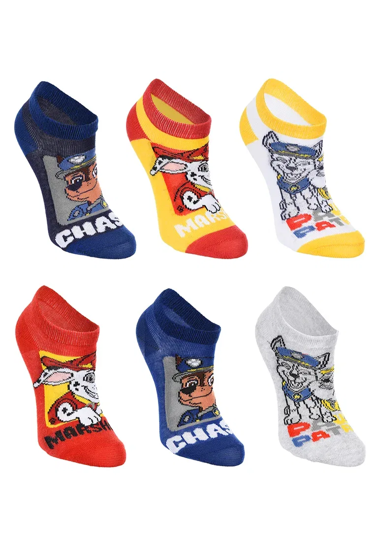Носки с принтом 6 пар Paw Patrol, многоцветный