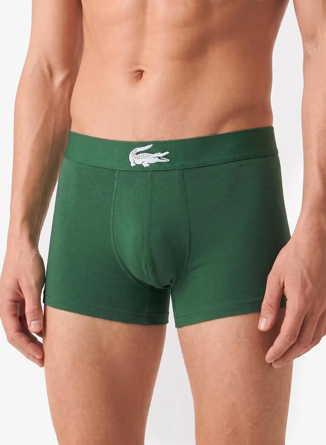 Трусы-боксеры с логотипом, комплект из 3 штук, Lacoste, белый — фото 2