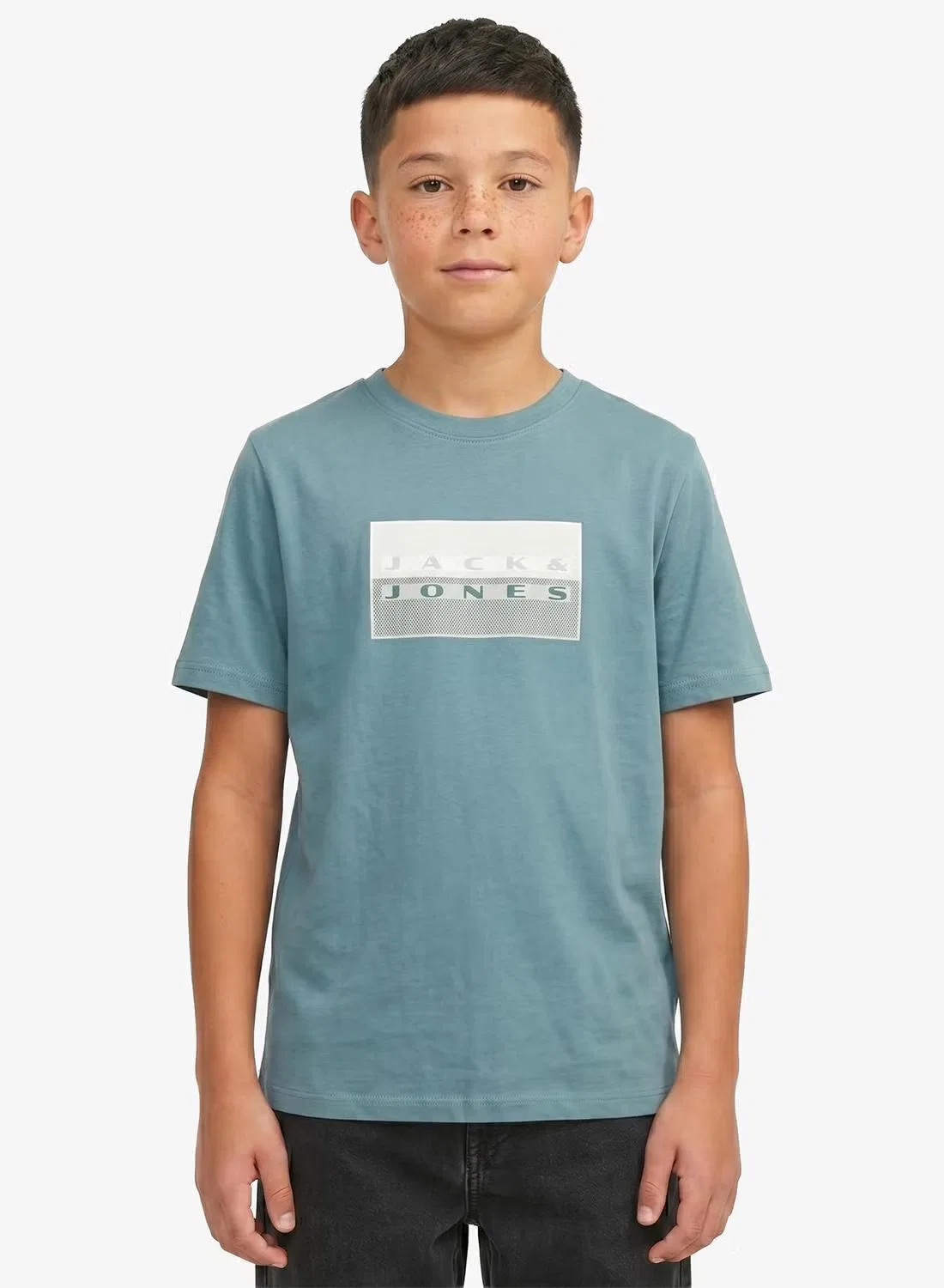 Футболка с коротким рукавом комплект футболок Jack & Jones Junior, северо-атлантический — фото 3