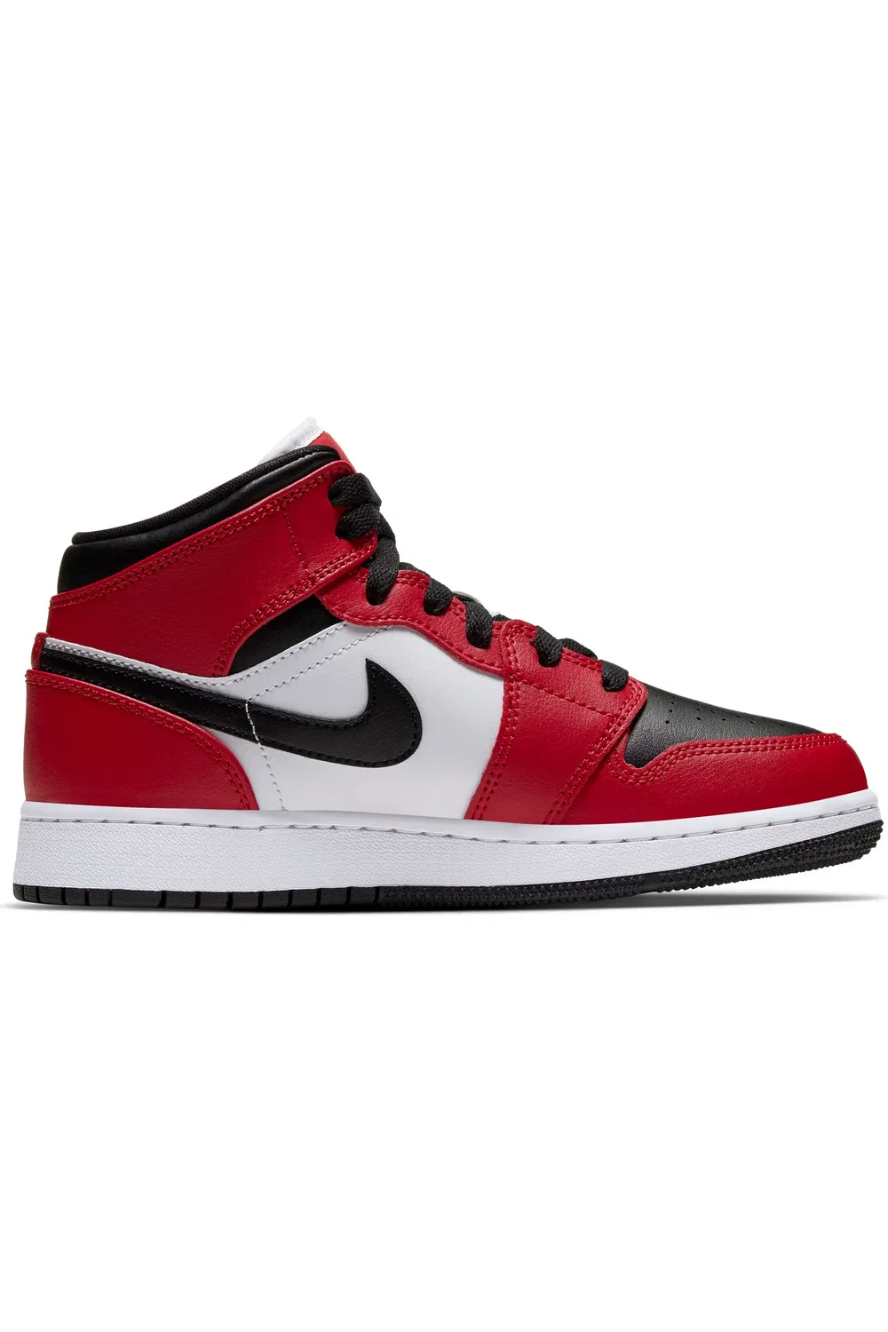 Детские кроссовки высокие Air Jordan 1 Mid Nike, 069 черный/черный — фото 2