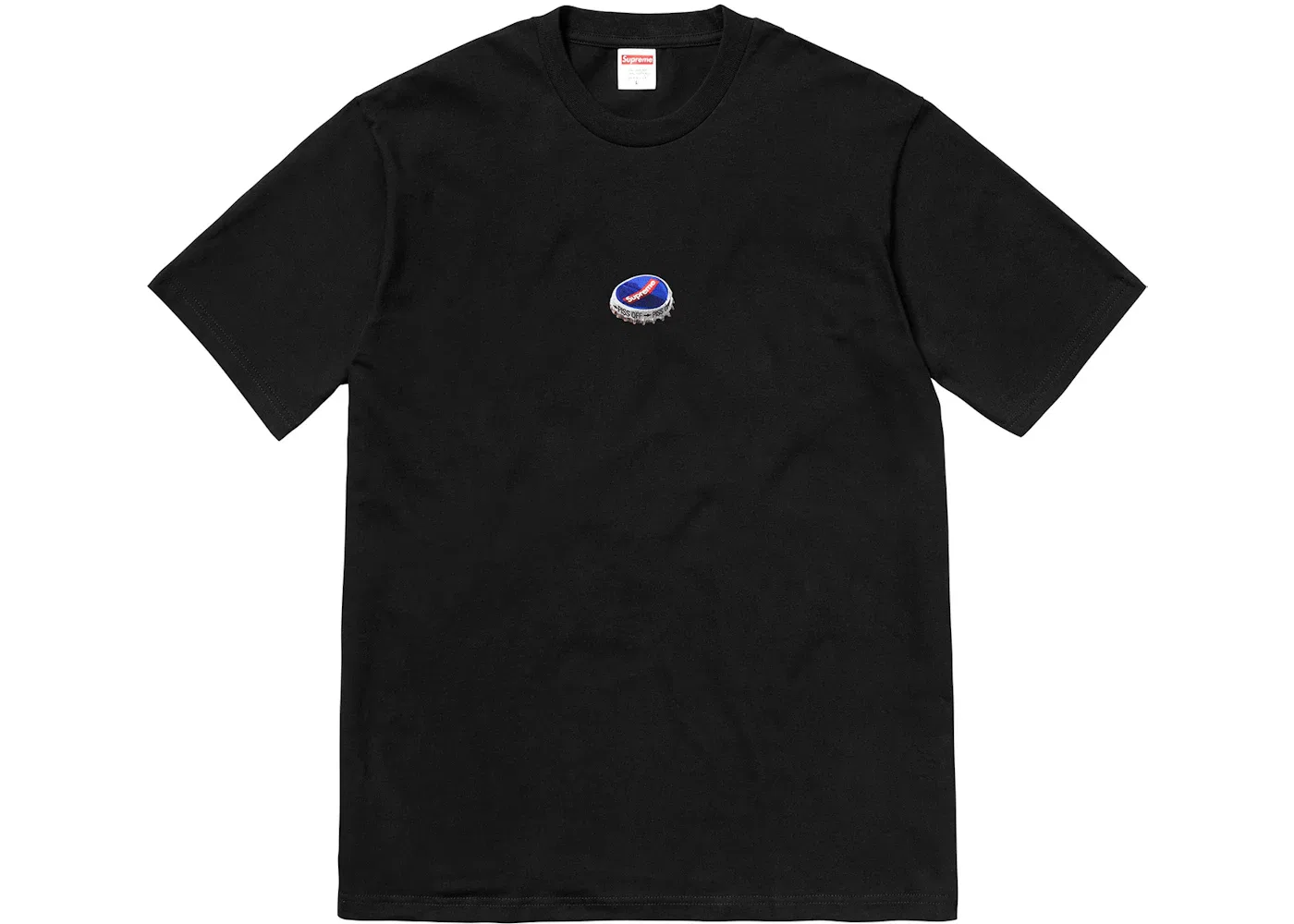 Мужская футболка с принтом Bottle Cap Tee Supreme, Black