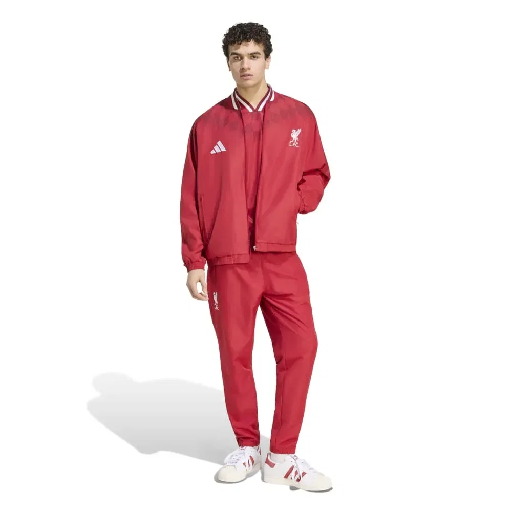 Мужская куртка из футера с принтом Liverpool FC Stadium Adidas, Red — фото 4